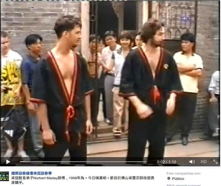 Demostración de Sifu Norbert Maday en 1998 en China
