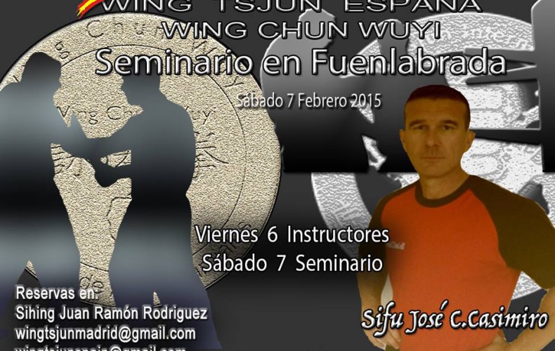 Seminario Sifu José C. Casimiro en Madrid. Febrero.
