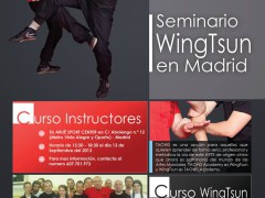 Curso Wing Tsun Sifu Salvador. 13 Septiembre (instructores), 14 abierto.