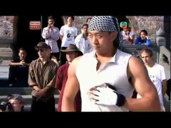 Vídeo de sparring con kung fu en China