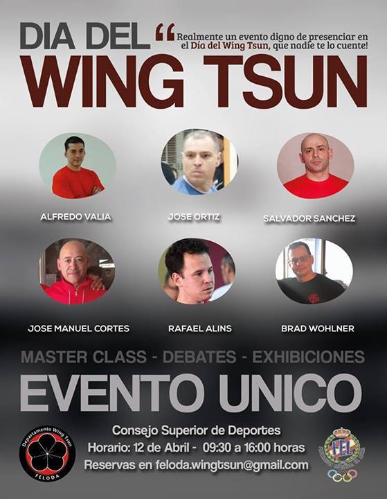 12 de Abril, día del Wing Tsun en el Consejo Superior de Deportes