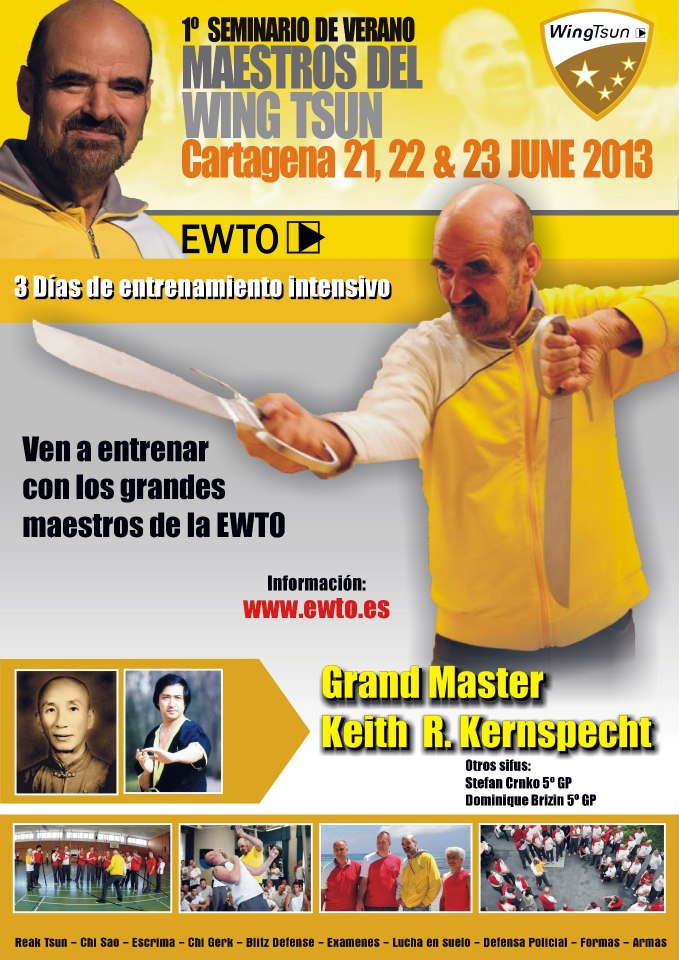 Curso en Cartagena «Maestros de Wing Tsun» (EWTO) con sifu Kernspecht